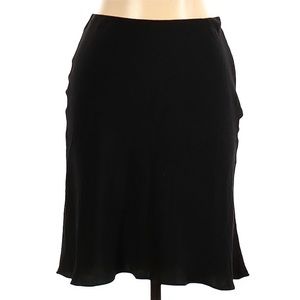 RALPH LAUREN COLLECTION size 10 black silk skirt in very good condition